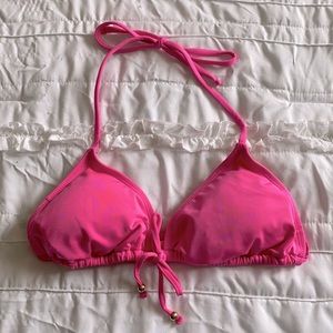Lilly Pulitzer bright pink bikini top